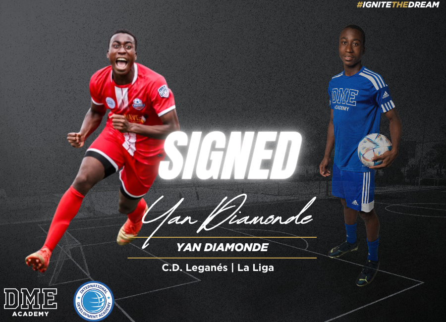 Yan Diomande signing with C.D. Leganés after his success at DME Academy and UPSL playoffs