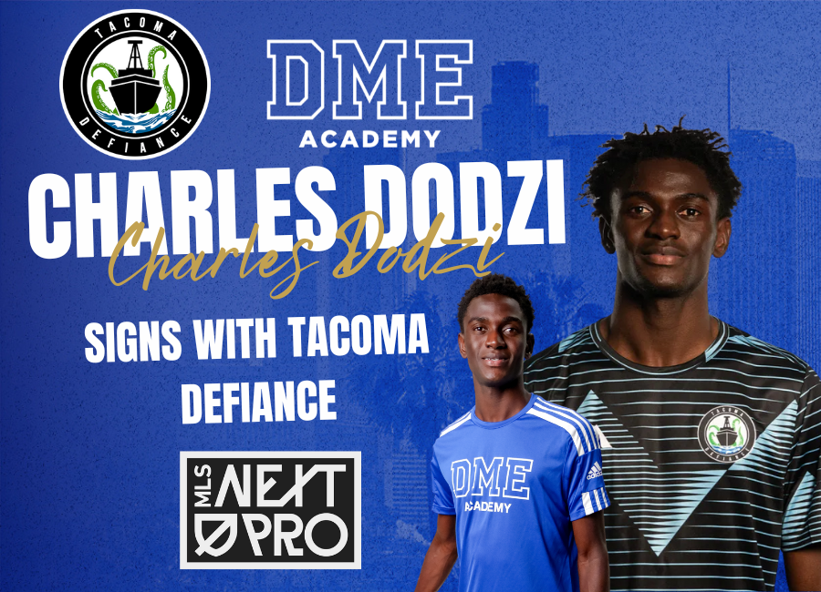Charles Dodzi – DME Academy Midfielder Signs with Tacoma Defiance