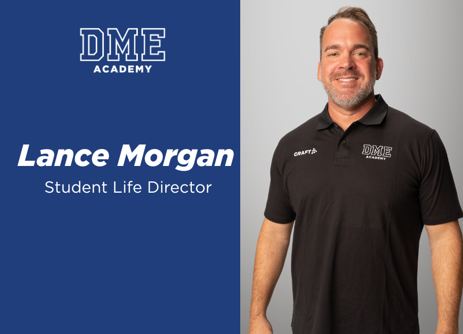 Lance Morgan, new Director of Student Life at Daytona Beach private school DME Academy
