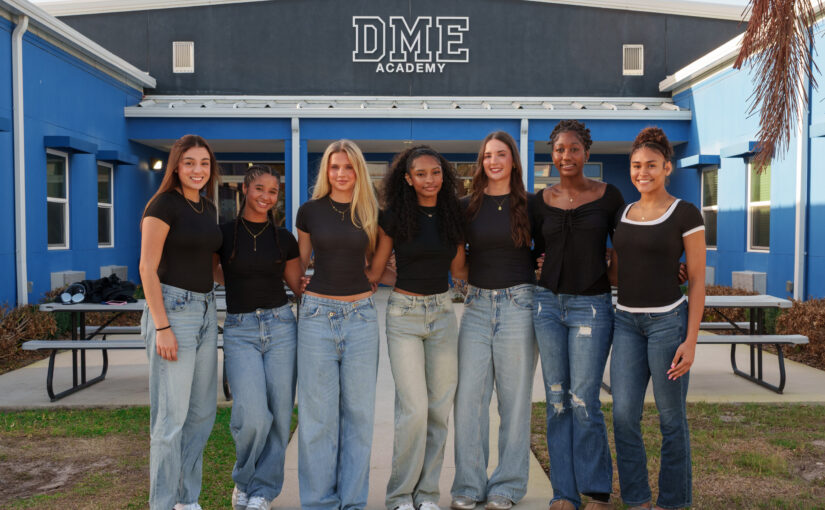 The women of the 2026 prom court pose together