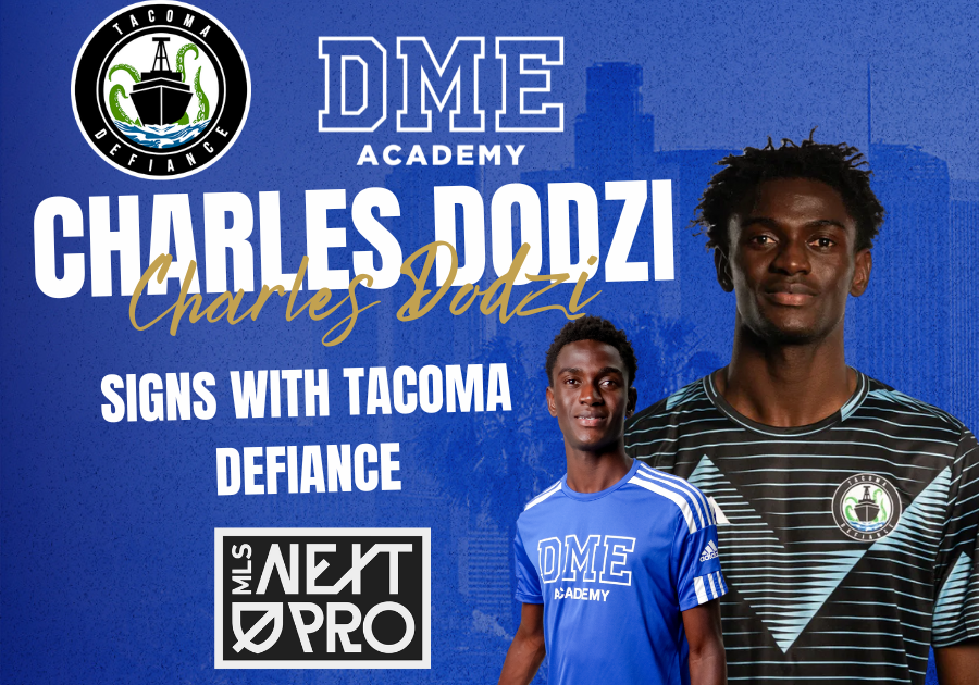 Charles Dodzi – DME Academy Midfielder Signs with Tacoma Defiance